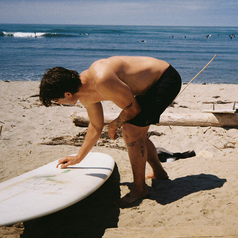 Keyhole Solid Boardshort - Black