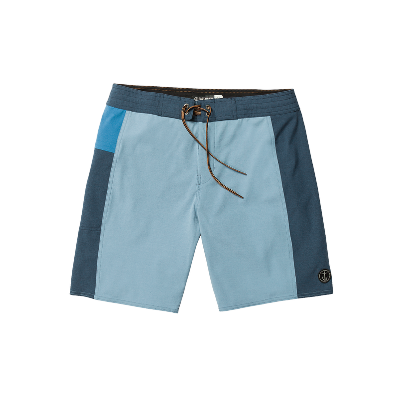 Keyhole Solid Boardshort - Coastal Blue