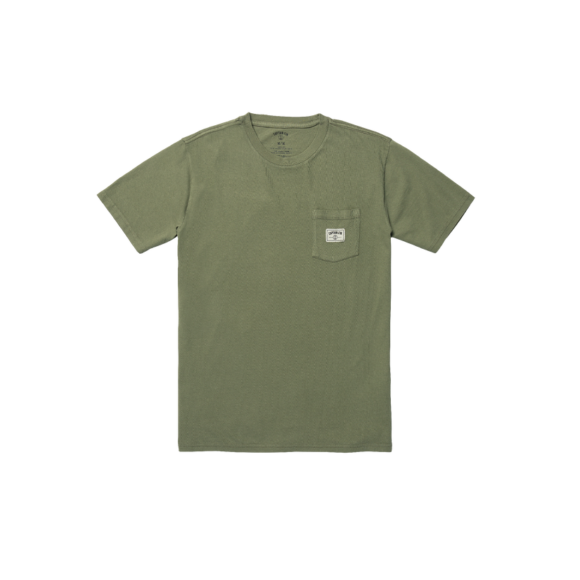 Captain Patch Pocket Short Sleeve Tee - Dark Olive